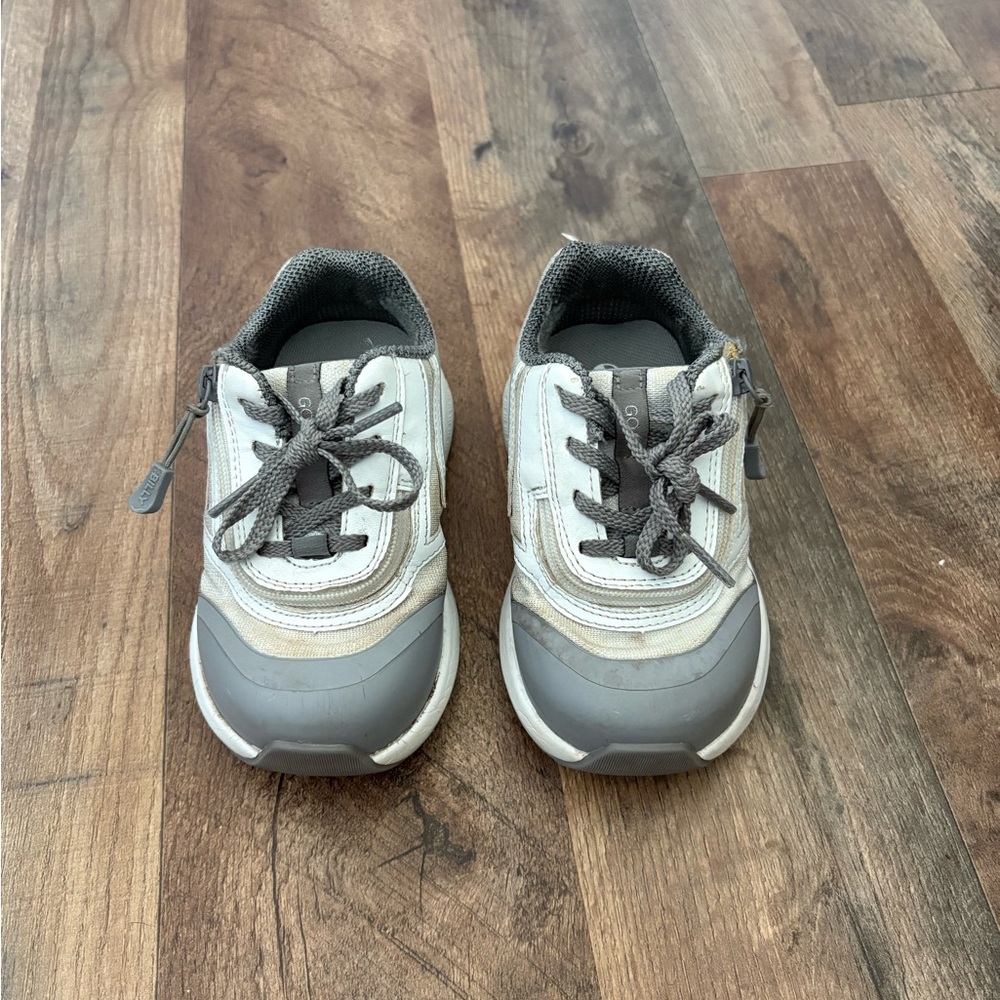 Toddler Gray and White BILLY Sneakers